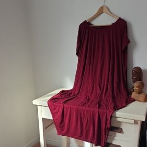 SHEIN Deep Red Dress